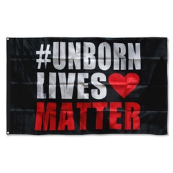 Unborn Lives Matter Flag Banner