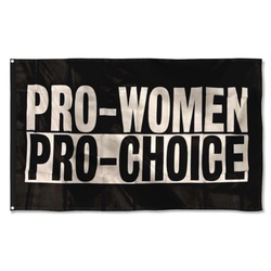 Pro Women Pro Choice Flag Banner