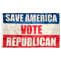 Save America VOTE Republican Flag Banner