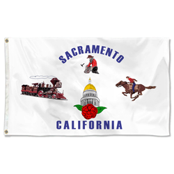 Sacramento, California Flag(1964-1989)