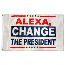 Alexa Change The President Flag Banner