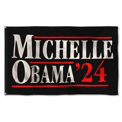 Michelle Obama 2024 Flag Banner
