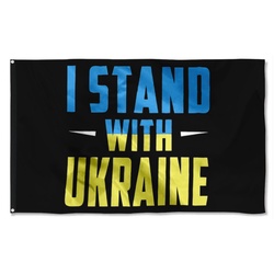 I stand with Ukraine Flag Banner