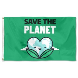 Save the planet Flag Banner