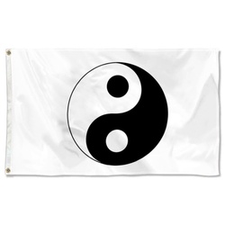 Ying Yang Flag Banner