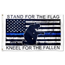 Stand for the flag Kneel for the Fallen Flag Banner
