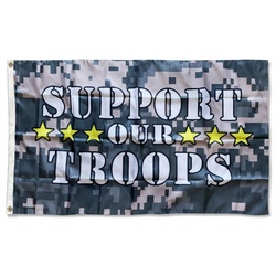 Support our Troops Flag Banner
