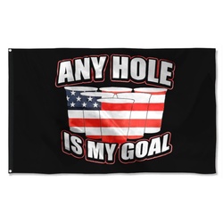 Any Hole is My Goal Flag Banner