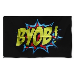 BYOB Kp Bring Own Flag Banner