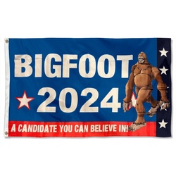 Big Foot 2024 Flag Banner Blue