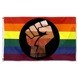 Black Lives Matter LGBTQ Flag Banner