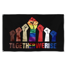 Together We Rise Flag Banner