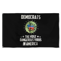 Democrats Virus DB Desantis Flag Banner