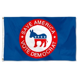 Save America Vote Democrat Flag Banner