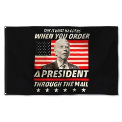 When you Order A President Flag Banner Black