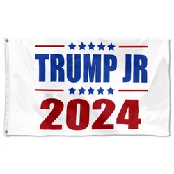 TRUMP JR 2024 Flag Banner White