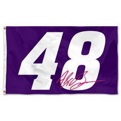 Alex Bowman No.48 Racing Car Flag Banner