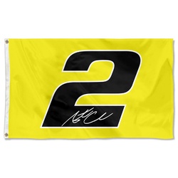 Austin Cindric No.2 Racing Car Flag Banner