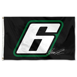 Brad Keselowski No.6 Racing Car Flag Banner