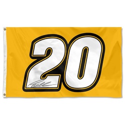 Christopher Bell No.20 Racing Car Flag Banner