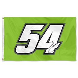 Ty Gibbs No.54 Racing Car Flag Banner