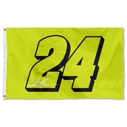 William Byron No.24 Racing Car Flag Banner