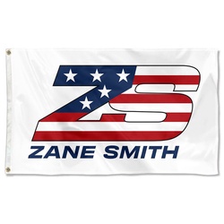 Zane Smith Racing Car Flag Banner