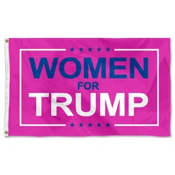 WOMEN for Trump Flag Banner Pink