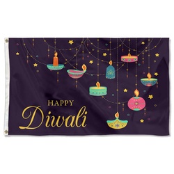 Diwali Festival of Lights Flag Banner