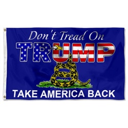 Trump 2024 Do not Tread On Trump Take America Back Flag Banner