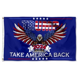 Trump 2024 Take America Back Grommet Flag Banner