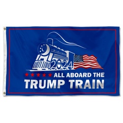Trump Train 2024 All Aboard The Trump Train Flag Banner