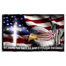 Jesus American Flag Banner