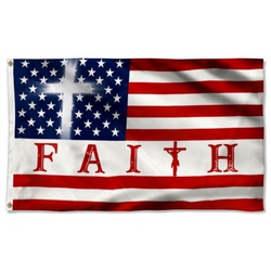 Faith Star In God Jesus Flag Banner 41115
