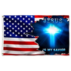 Jesus Is My Savior Flag Banner 41155
