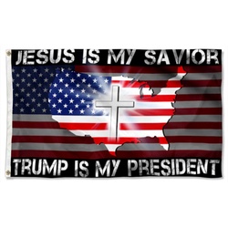 Jesus Is My Savior, He Is My President Flag Banner 41154