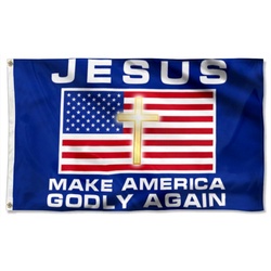 Jesus Make America Godly Again Flag Banner 41151