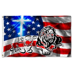 Jesus Step Together Flag Banner 41158