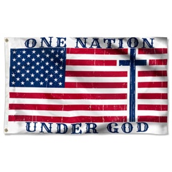 One Nation Under God American Flag Banner 41142