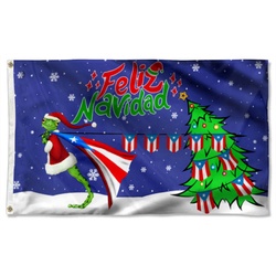 Puerto Rico Coqui Christmas Feliz Navidad Flag Banner 41347