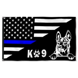 Belgium Malinois K9 Police Dog Flag Banner 41402