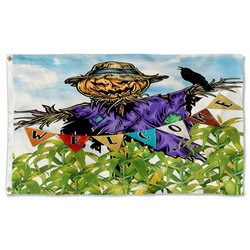 Happy Harvest Scarecrow Welcome Flag Banner 41507