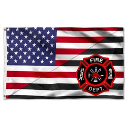 Firefighter American Flag Banner 41544