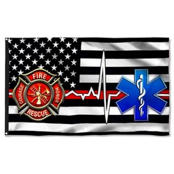 Firefighter EMT Flag First Responder Flag Banner 41535