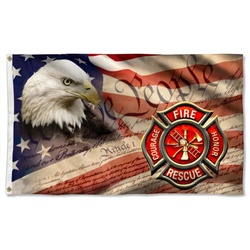 Firefighter Flag American Eagle Firefighter Flag Banner 41539