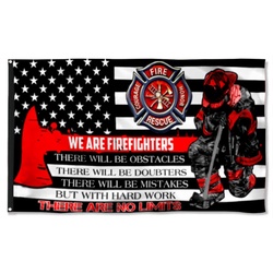 Firefighter Grommet Flag We Are Firefighters Banner
