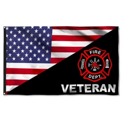 Veteran Firefighter Flag Banner 41550