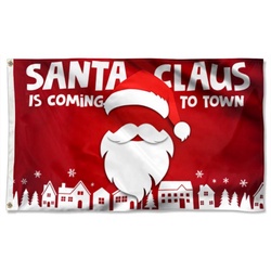 Santa Claus Is Coming To Town Flag Banner 41704