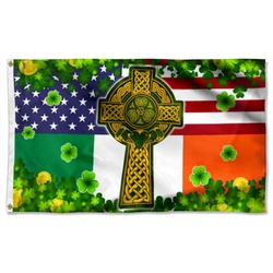Irish Celtic Cross My Nation My Heritage Flag Banner 41726