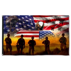 U.S. Veterans. Memorial Day, All Gave Some, Some Gave All American Flag Banner 42525